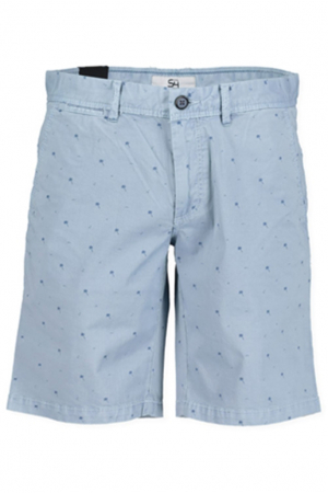 pantaloni scurti - Pantaloni scurti bumbac barbati S4 Sea bleu print palmieri