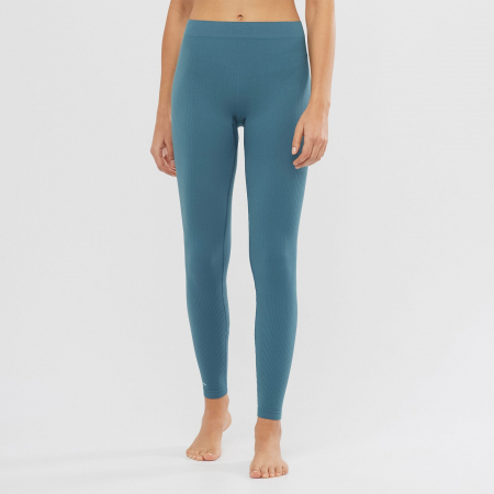 Colanti termici femei SALOMON ESSENTIAL WARM turcoaz [1]