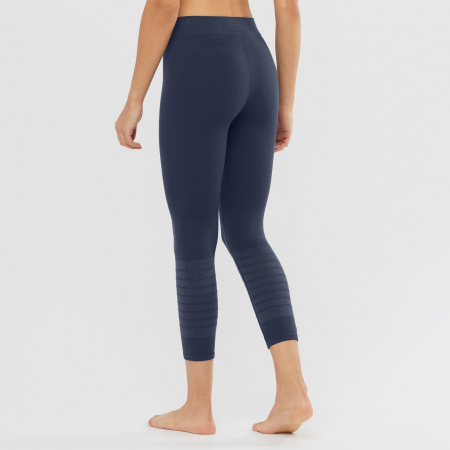 Colanti termici lana femei SALOMON ESSENTIAL WOOL bleumarin [2]