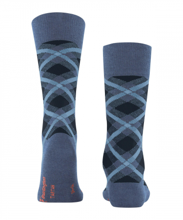 Sosete barbati BURLINGTON Tartan albastru denim 40-46 [1]