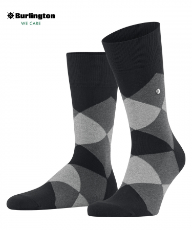 sosete - Sosete barbati BURLINGTON Clyde negru 40-46