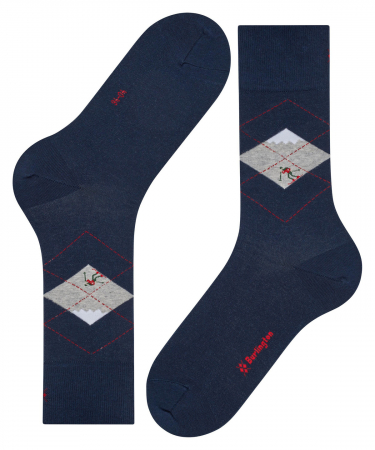 Sosete barbati BURLINGTON Winter Wonderland bleumarin  40-46 [4]