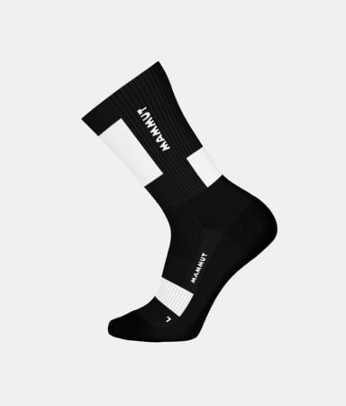 sosete sport - Sosete drumetie merinos barbati MAMMUT Lightweight  Mountaineering negru/alb