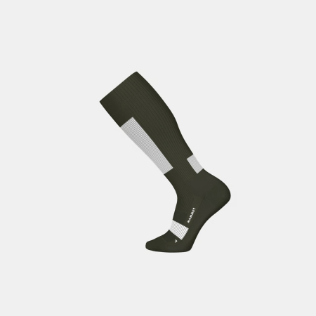 sosete sport - Sosete schi merinos barbati MAMMUT Mountaineering kaki/alb