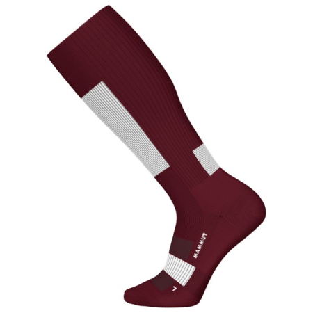 sosete sport - Sosete schi merinos barbati MAMMUT Mountaineering visiniu/alb