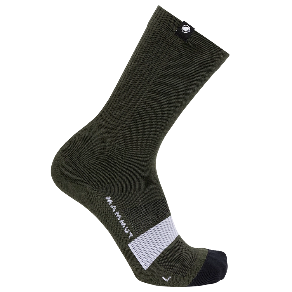 sosete sport - Sosete merinos barbati MAMMUT All Mountain Targeted kaki/alb