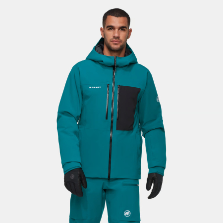 Jacheta schi 15K/20K gluga barbati MAMMUT Stoney HS turcoaz [2]