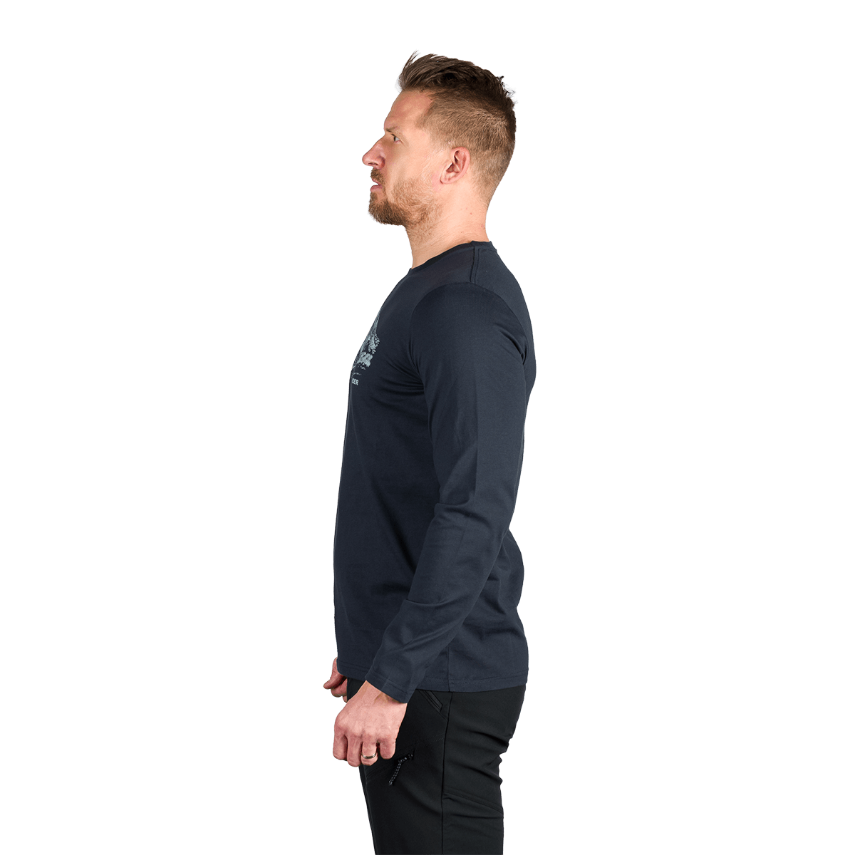 Bluza drumetii bumbac organic barbati NORTHFINDER DACSO bleumarin [1]