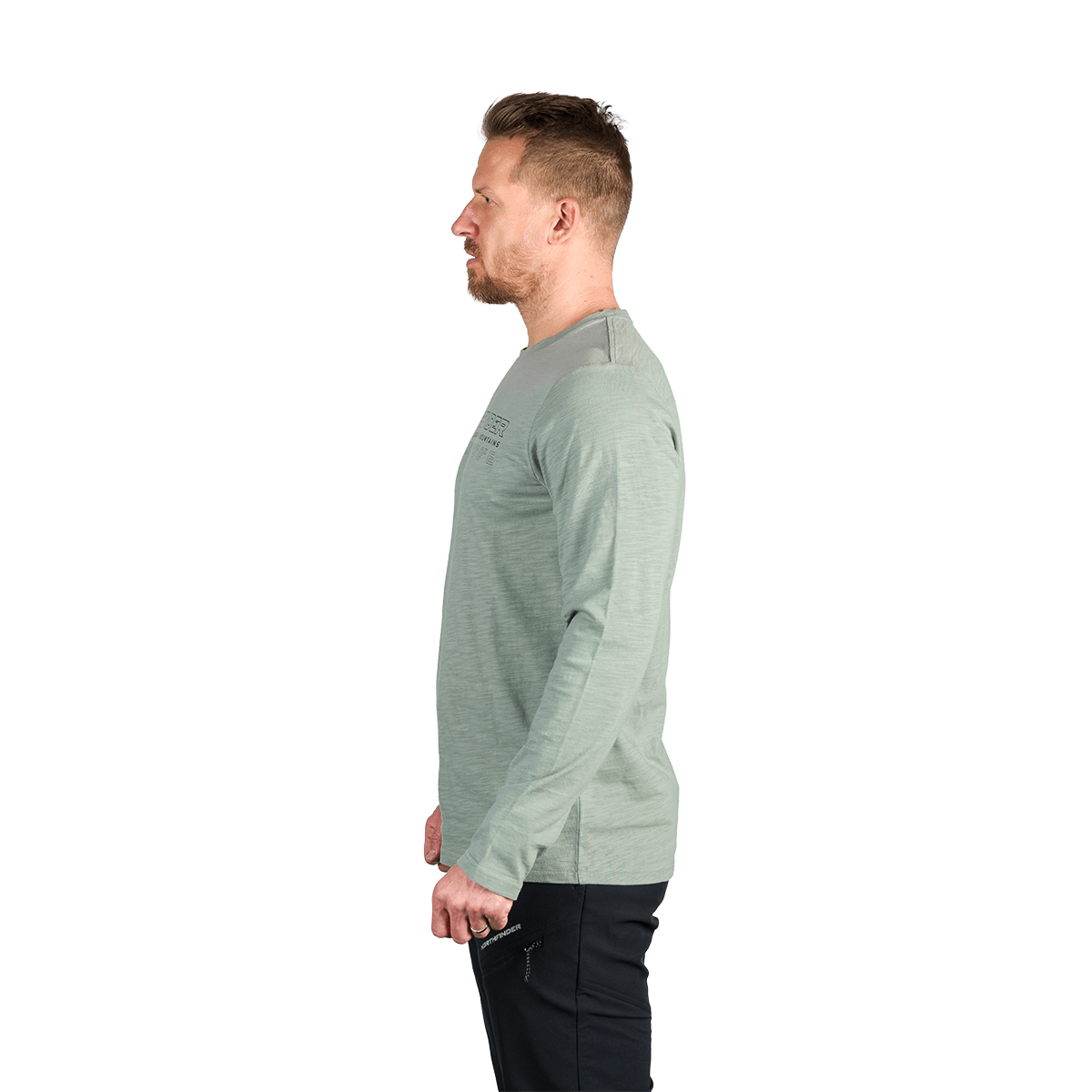 Bluza drumetii bumbac organic barbati NORTHFINDER DENES vernil [2]