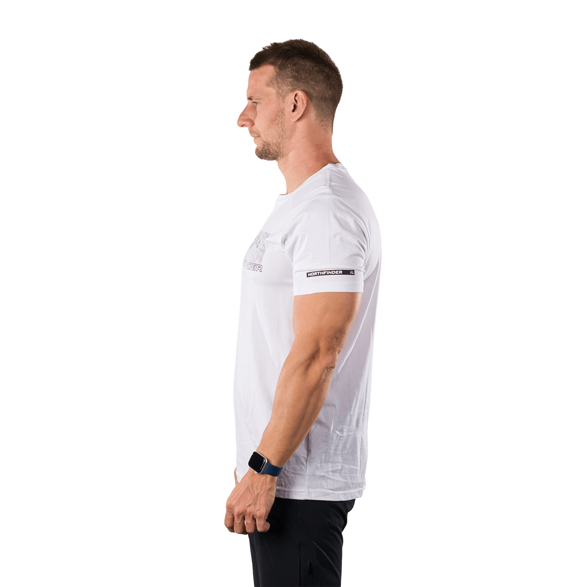 Tricou bumbac organic barbati NORTHFINDER AMAD alb [1]