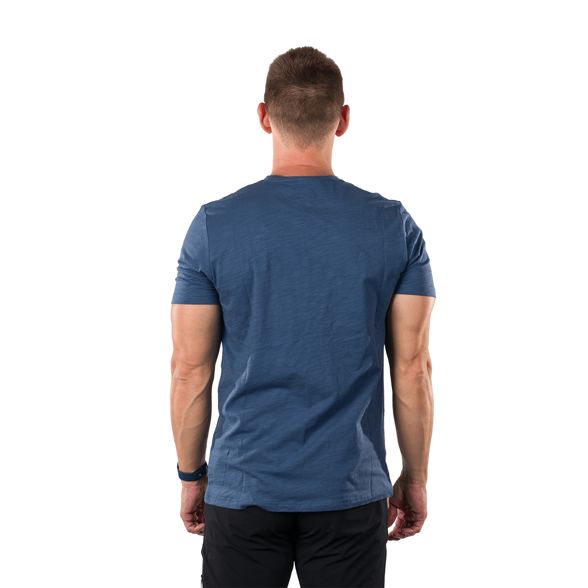 Tricou bumbac organic barbati NORTHFINDER HERMO albastru inchis [3]