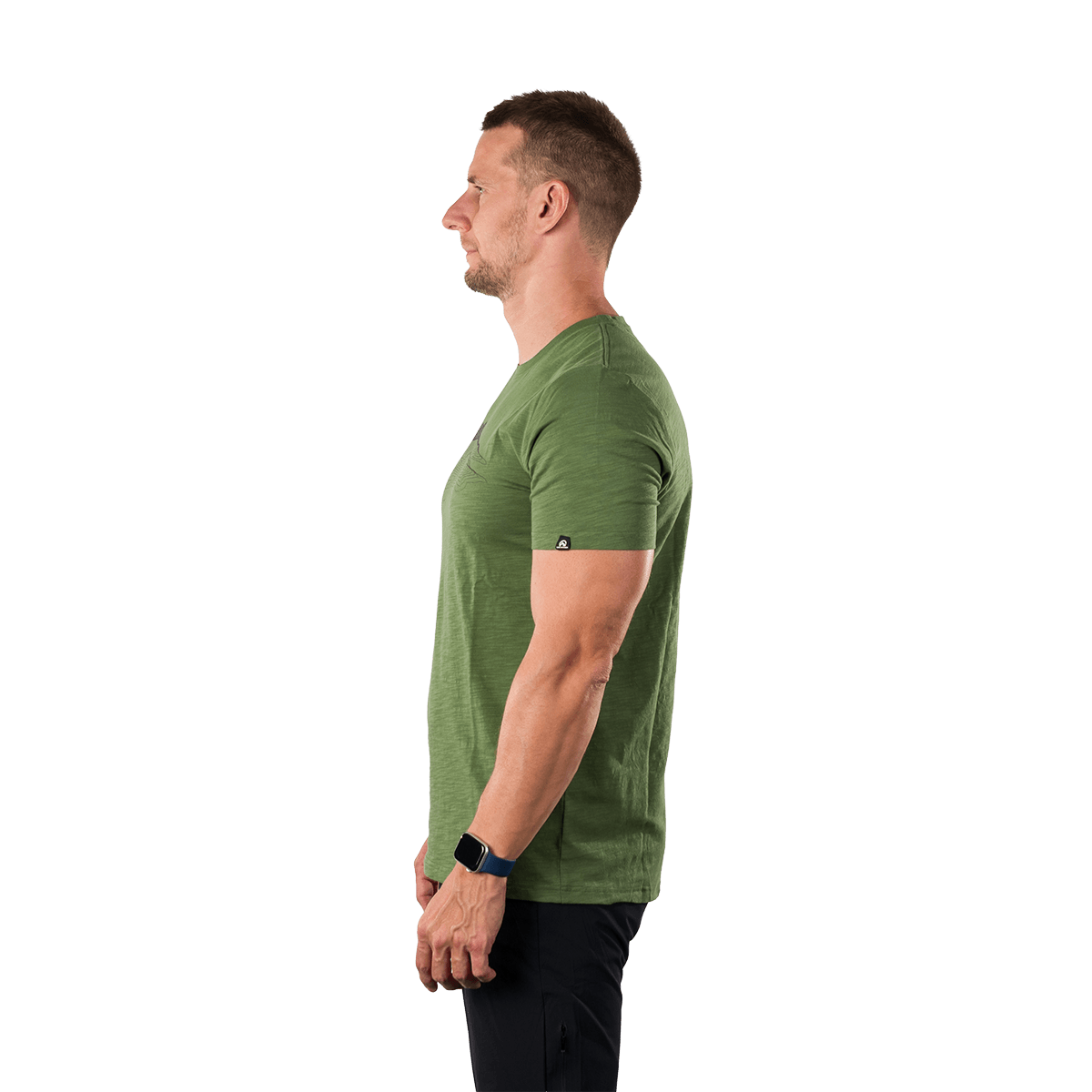 Tricou bumbac organic barbati NORTHFINDER JACINT verde [1]