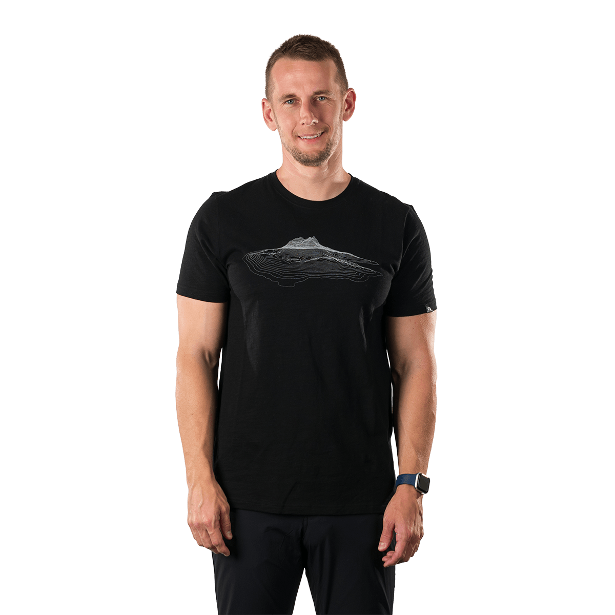 tricouri sport si outdoor - Tricou bumbac organic barbati NORTHFINDER JACINT antracit