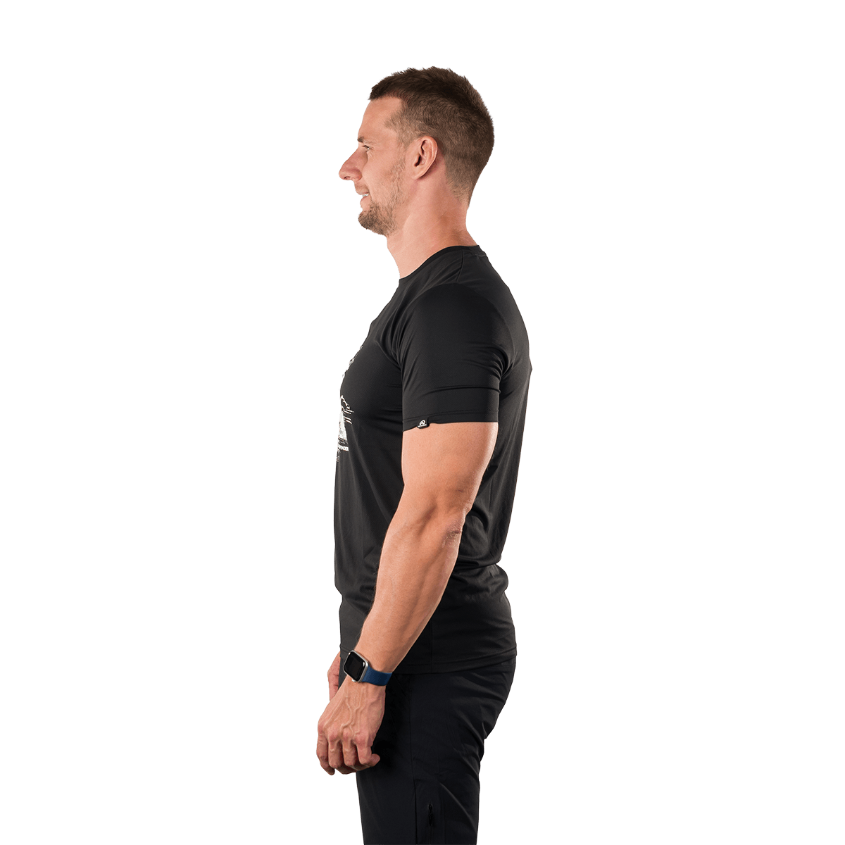 Tricou drumetie barbati NORTHFINDER NADAR negru [2]