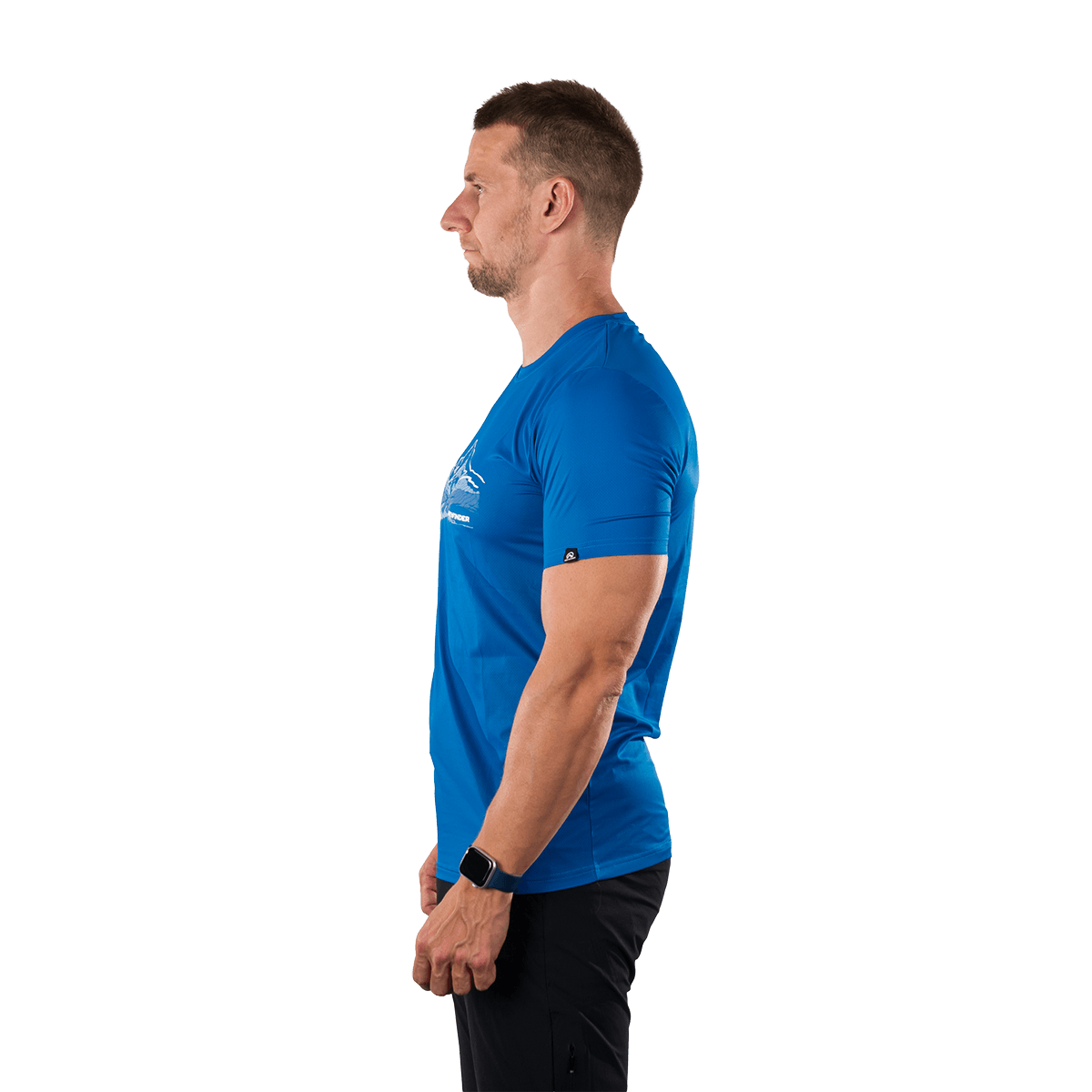 Tricou drumetie barbati NORTHFINDER NAZAREN albastru [2]