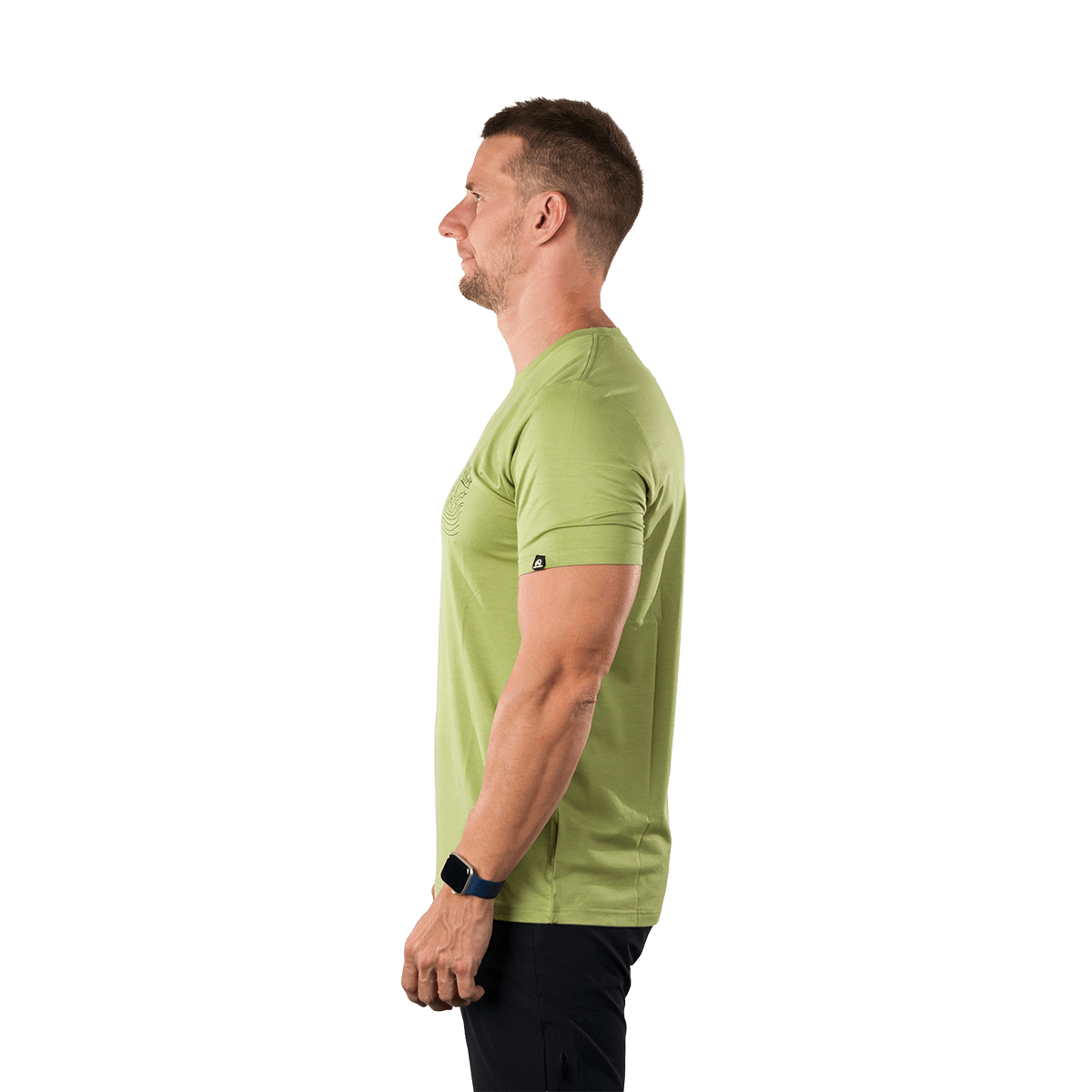Tricou drumetie bambus/bumbac barbati NORTHFINDER HALM verde deschis [3]