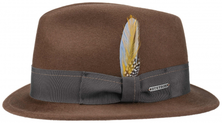 Accesorii - Palarie barbati Traveller fetru lana VitaFelt STETSON maro