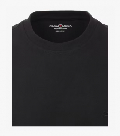 Tricou O-neck bumbac barbati CASA MODA 004200 negru [2]