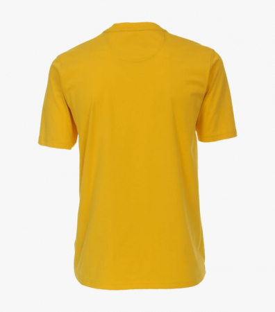 Tricou barbati bumbac organic logo CASA MODA galben [2]