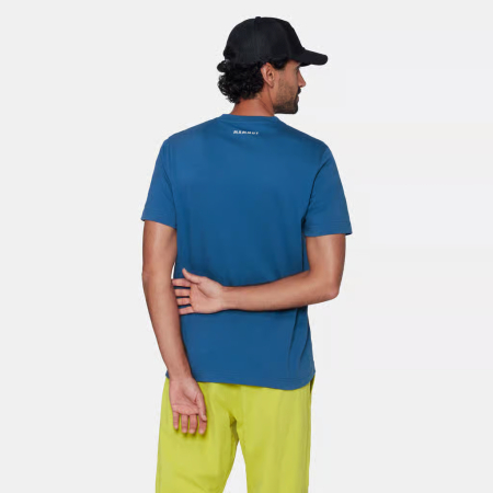 Tricou bumbac organic barbati MAMMUT Base HAND albastru [3]