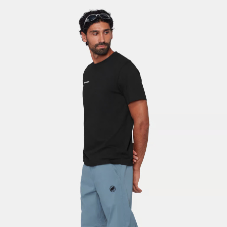 Tricou bumbac organic barbati MAMMUT Base MINI LOGO  negru [2]