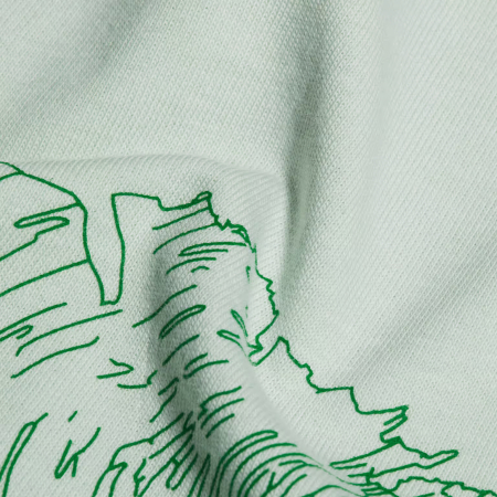 Tricou bumbac organic barbati MAMMUT BASE RELAXED GLACIER vernil print ghetar [4]