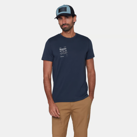 Tricou bumbac organic barbati MAMMUT CORE VERT bleumarin [1]