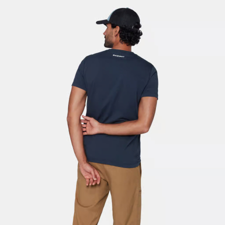 Tricou bumbac organic barbati MAMMUT CORE VERT bleumarin [2]