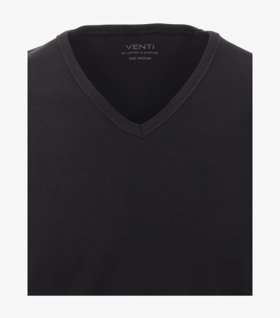 Tricou bumbac anchior barbati VENTI - set 2 bucati negru [2]