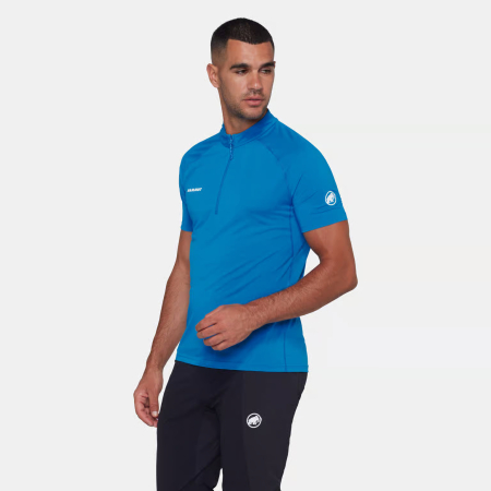 Tricou multifunctional fermoar 1/2 barbati MAMMUT DUCAN FL albastru [3]