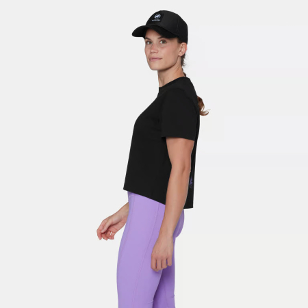 Tricou scurt bumbac organic femei MAMMUT BASE CR.GLACIER negru print ghetar [4]