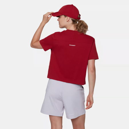 Tricou scurt bumbac femei MAMMUT MINI LOGO rosu [2]