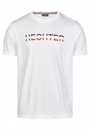 Tricouri - Tricou jerseu bumbac barbati HECHTER alb logo tricolor