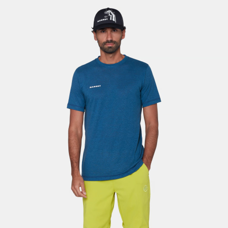 Tricou catarare canepa/lyocell barbati MAMMUT Massone Light albastru [1]