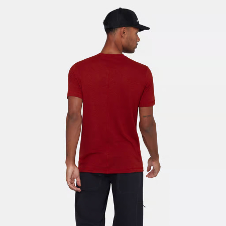 Tricou catarare canepa/lyocell barbati MAMMUT Massone Light rosu inchis [3]