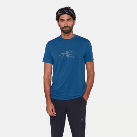 Tricou drumetie barbati MAMMUT MOUNTAIN FRUENDENHORN albastru [1]