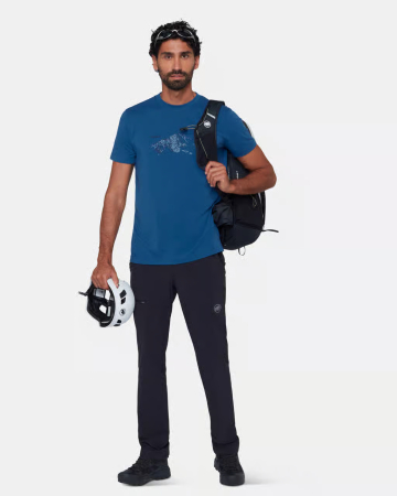 Tricou drumetie barbati MAMMUT MOUNTAIN FRUENDENHORN albastru [4]