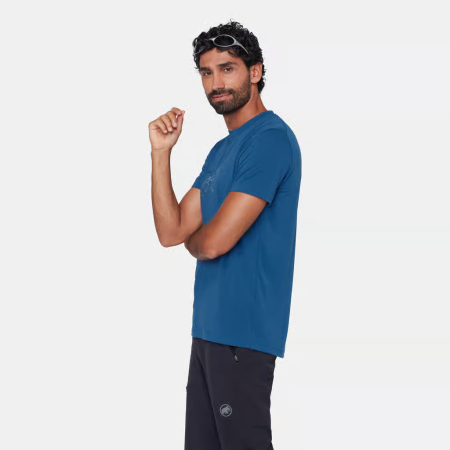 Tricou drumetie barbati MAMMUT MOUNTAIN FRUENDENHORN albastru [3]