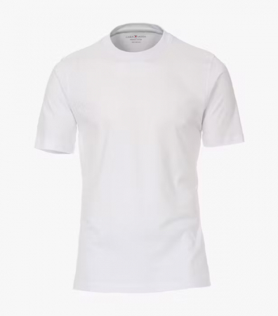 tricouri maneca scurta - Tricou O-neck bumbac barbati CASA MODA 004200 alb