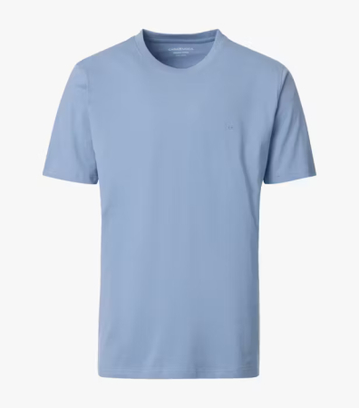 Tricouri - Tricou O-neck bumbac barbati CASA MODA 00420  albastru deschis