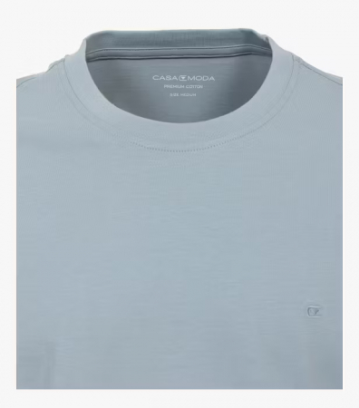 Tricou O-neck bumbac barbati CASA MODA 004200 bleu gri [2]