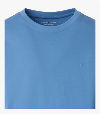 Tricou O-neck bumbac barbati CASA MODA 004200 albastru deschis [2]