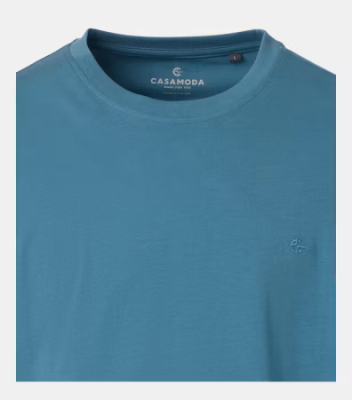Tricou O-neck bumbac barbati CASA MODA 004200 turcoaz [2]