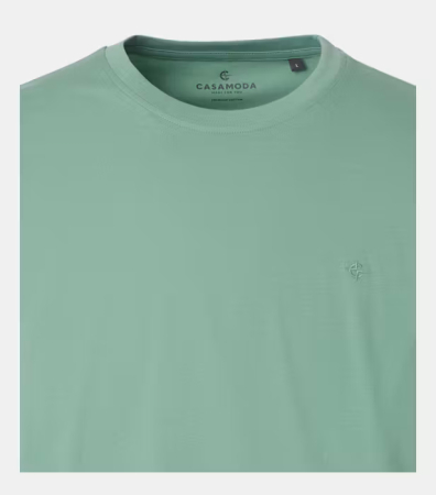 Tricou O-neck bumbac barbati CASA MODA 004200 verde deschis [2]
