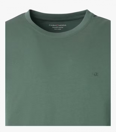 Tricou O-neck bumbac barbati CASA MODA 004200 verde [2]