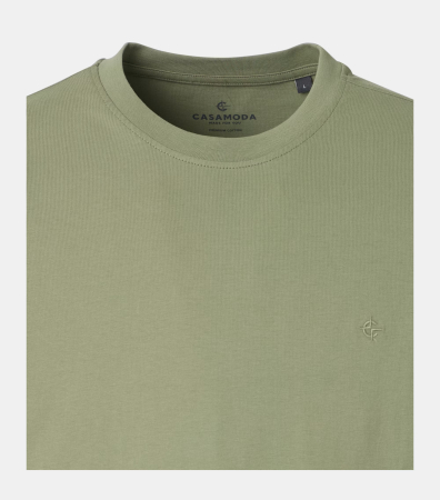Tricou O-neck bumbac barbati CASA MODA 004200 oliv deschis [2]
