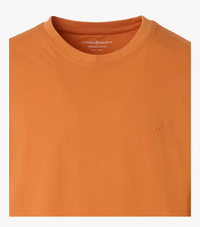 Tricou O-neck bumbac barbati CASA MODA 004200 portocaliu [2]