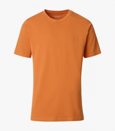 tricouri maneca scurta - Tricou O-neck bumbac barbati CASA MODA 004200 portocaliu