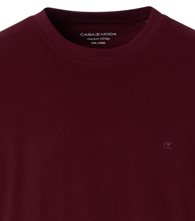 Tricou O-neck bumbac barbati CASA MODA 00420 visiniu inchis [2]