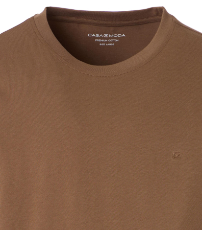 Tricou O-neck bumbac barbati CASA MODA 00420 maro [2]